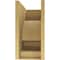 Ekena Millwork 12"W x 24"D x 24"H Classic Alma Rough Cedar Woodgrain TimberThane Corbel, Primed Tan CORUR12X24X24ALMRCPR - alternate 6
